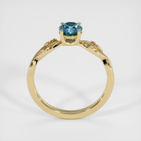 0.64 Ct. Sapphire Ring, 14K Yellow Gold 3