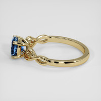 1.17 Ct. Blue Sapphire Ring, 14K Yellow Gold 4