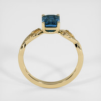1.57 Ct. Greenish Blue Sapphire Ring, 14K Yellow Gold 3