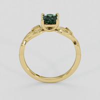 1.05 Ct. Green Sapphire Ring, 14K Yellow Gold 3