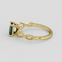 1.05 Ct. Green Sapphire Ring, 14K Yellow Gold 4