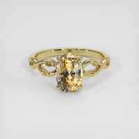 2.08 Ct. Bi Color Sapphire Ring, 14K Yellow Gold 1