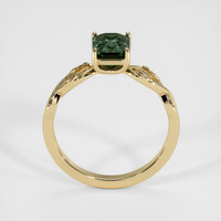1.57 Ct. Bluish Green Sapphire Ring, 14K Yellow Gold 3