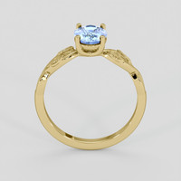 0.94 Ct. Blue Sapphire Ring, 14K Yellow Gold 3