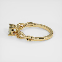 0.38 Ct. Bi Color Sapphire Ring, 14K Yellow Gold 4