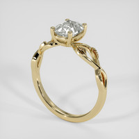 1.39 Ct. White Sapphire Ring, 14K Yellow Gold 2