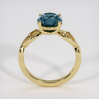 1.73 Ct. Bluish Green Sapphire Ring, 14K Yellow Gold 3