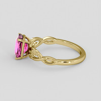 2.03 Ct. Pink Sapphire Ring, 14K Yellow Gold 4