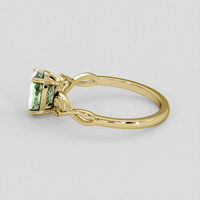 1.42 Ct. Green Sapphire Ring, 14K Yellow Gold 4