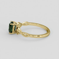 1.25 Ct. Green Sapphire Ring, 14K Yellow Gold 4