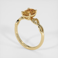 1.65 Ct. Sapphire Ring, 14K Yellow Gold 2