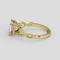 2.10 Ct. Pink Sapphire Ring, 14K Yellow Gold 4