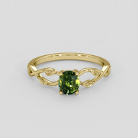 0.77 Ct. Bi Color Sapphire Ring, 14K Yellow Gold 1