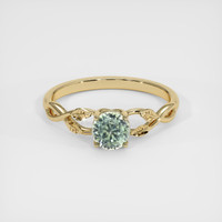 0.76 Ct. Sapphire Ring, 14K Yellow Gold 1