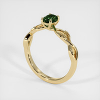 0.89 Ct. Sapphire Ring, 14K Yellow Gold 2