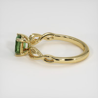 0.77 Ct. Green Sapphire Ring, 14K Yellow Gold 4