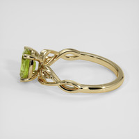 1.25 Ct. Yellowish Green Sapphire Ring, 14K Yellow Gold 4