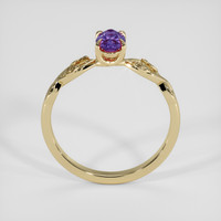 0.50 Ct. Purple Sapphire Ring, 14K Yellow Gold 3
