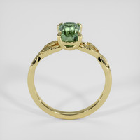 1.37 Ct. Green Sapphire Ring, 14K Yellow Gold 3