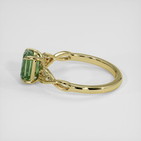 1.37 Ct. Green Sapphire Ring, 14K Yellow Gold 4