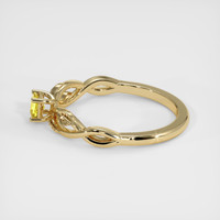 0.42 Ct. Sapphire Ring, 14K Yellow Gold 4