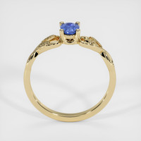 0.40 Ct. Blue Sapphire Ring, 18K Yellow Gold 3