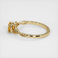 0.63 Ct. Bi Color Sapphire Ring, 18K Yellow Gold 4