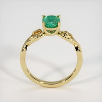 1.13 Ct. Emerald Ring, 18K Yellow Gold 3