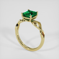 2.94 Ct. Emerald Ring, 18K Yellow Gold 2