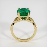 3.85 Ct. Emerald Ring, 18K Yellow Gold 3