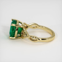 3.85 Ct. Emerald   Ring, 18K Yellow Gold 4
