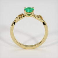 0.47 Ct. Emerald Ring, 18K Yellow Gold 3