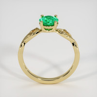 0.73 Ct. Emerald Ring, 18K Yellow Gold 3