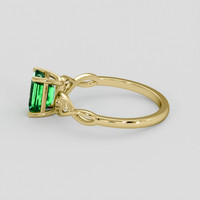 1.08 Ct. Emerald Ring, 18K Yellow Gold 4
