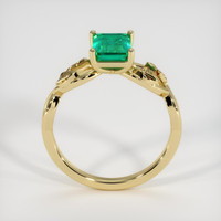 0.93 Ct. Emerald Ring, 18K Yellow Gold 3