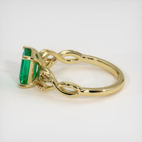 0.93 Ct. Emerald Ring, 18K Yellow Gold 4