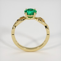 0.80 Ct. Emerald Ring, 18K Yellow Gold 3
