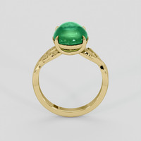 3.25 Ct. Emerald Ring, 18K Yellow Gold 3