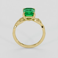 2.08 Ct. Emerald Ring, 18K Yellow Gold 3