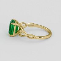 2.08 Ct. Emerald Ring, 18K Yellow Gold 4