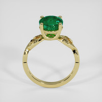 2.00 Ct. Emerald Ring, 18K Yellow Gold 3