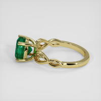 2.00 Ct. Emerald Ring, 18K Yellow Gold 4