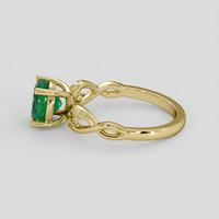 1.27 Ct. Emerald Ring, 18K Yellow Gold 4