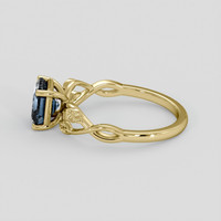 1.87 Ct. Blue Spinel Ring, 18K Yellow Gold 4