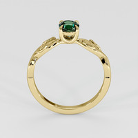 0.63 Ct. Green Sapphire Ring, 18K Yellow Gold 3