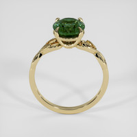 2.80 Ct. Yellowish Green Sapphire Ring, 18K Yellow Gold 3