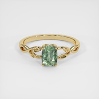 1.04 Ct. Sapphire Ring, 18K Yellow Gold 1