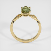2.04 Ct. Green Sapphire Ring, 18K Yellow Gold 3