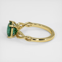 2.05 Ct. Bluish Green Sapphire Ring, 18K Yellow Gold 4