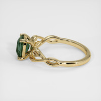 1.39 Ct. Green Sapphire Ring, 18K Yellow Gold 4